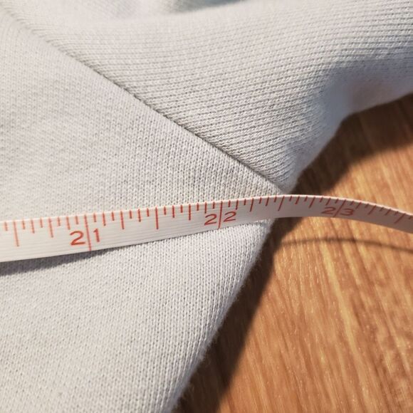 Eleven Paris Half-Zip Light Blue Sweatshirt - Picture 10 of 11